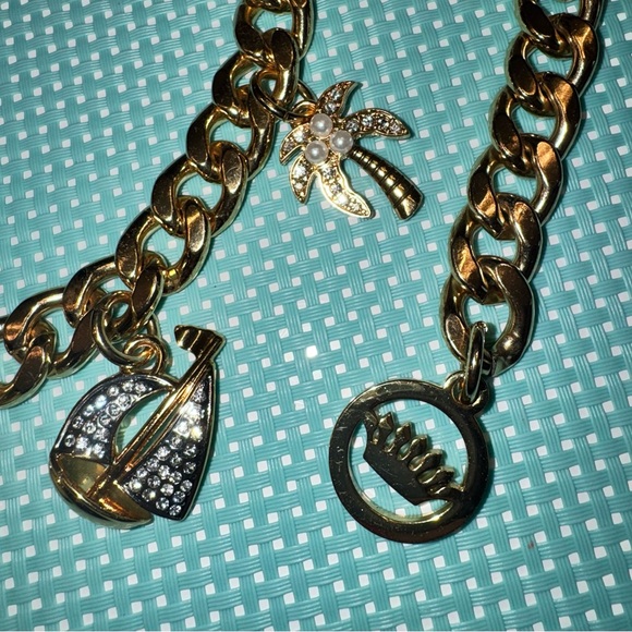 Authentic Juicy couture Vintage thick chain belt with rhinestones main image 5